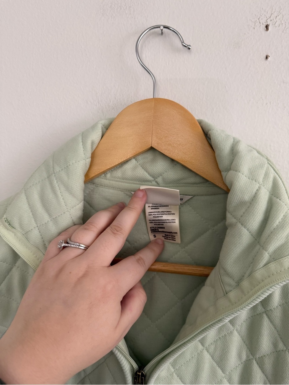 Avalanche Light Green Quilted Lightweight Jacket Zipup NWOT - Picture 5 of 7